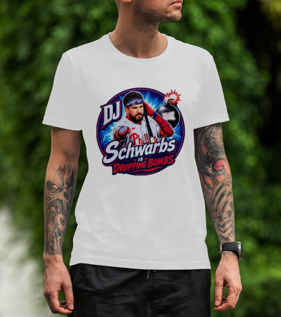 DJ Schwarbs Phillies Dropping Bombs T-Shirt