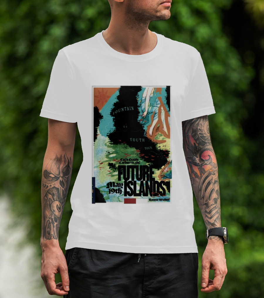 May 19 2026 Future Islands At Cat's Cradle Carrboro NC Fountain Of Youth Tour T-Shirt
