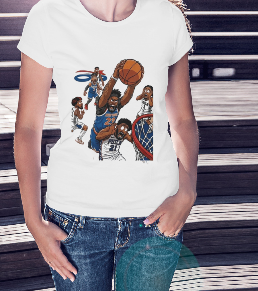 Josh Hart Monster Dunk New York Knicks Basketball Player Epic Slam T-Shirt