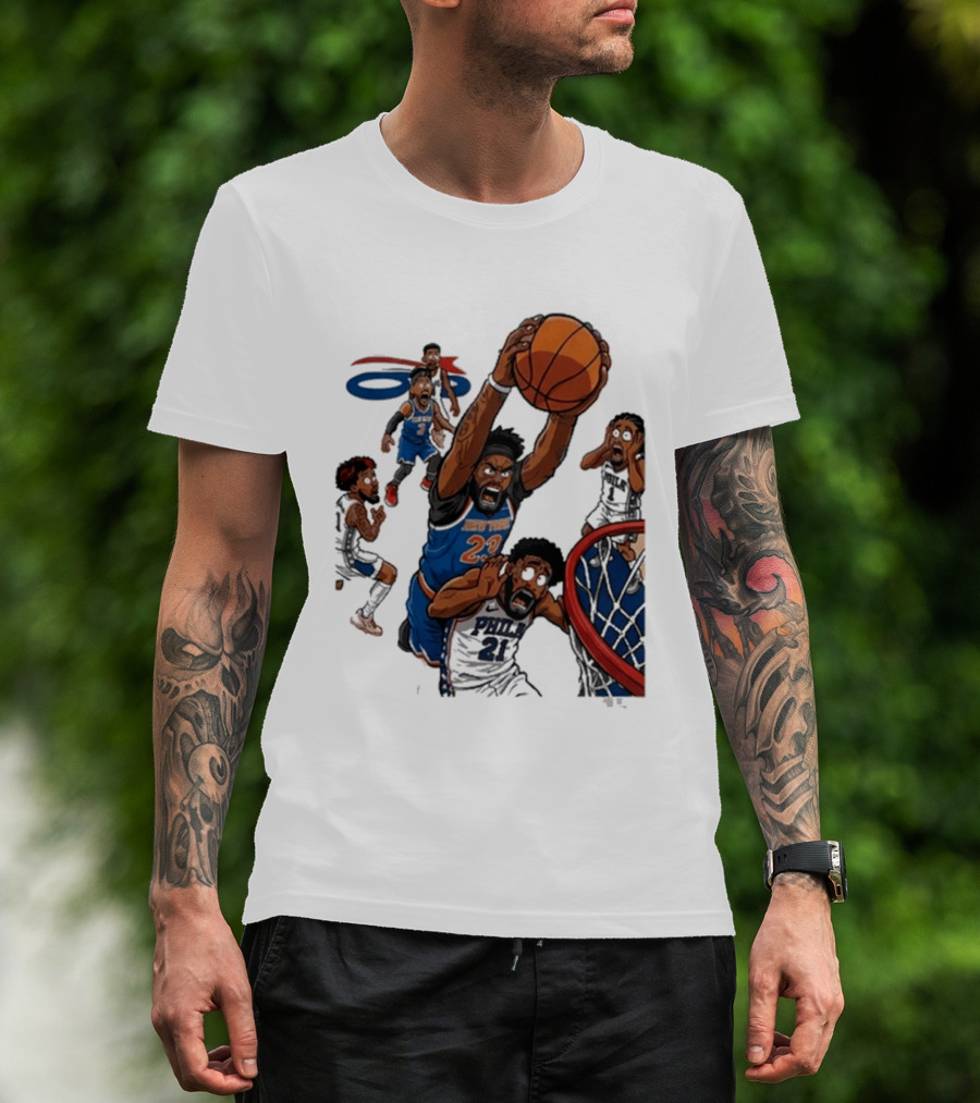 Josh Hart Monster Dunk New York Knicks Basketball Player Epic Slam T-Shirt