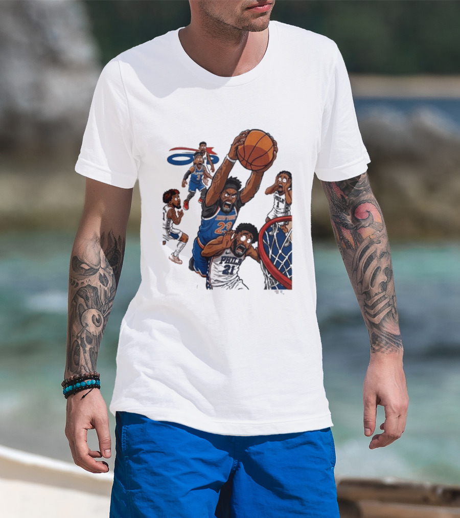Josh Hart Monster Dunk New York Knicks Basketball Player Epic Slam T-Shirt