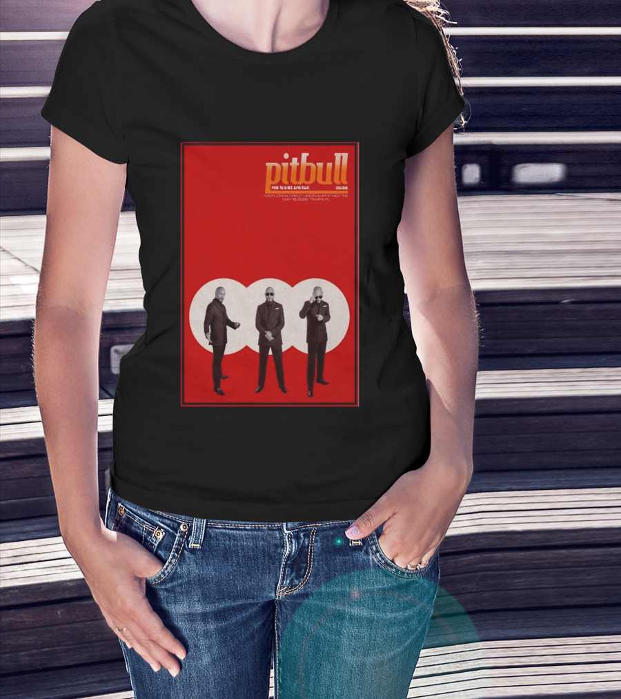 Pitbull Mr. Worldwide 2026 MidFlorida Credit Union Amphitheatre May 16 Tampa FL T-Shirt