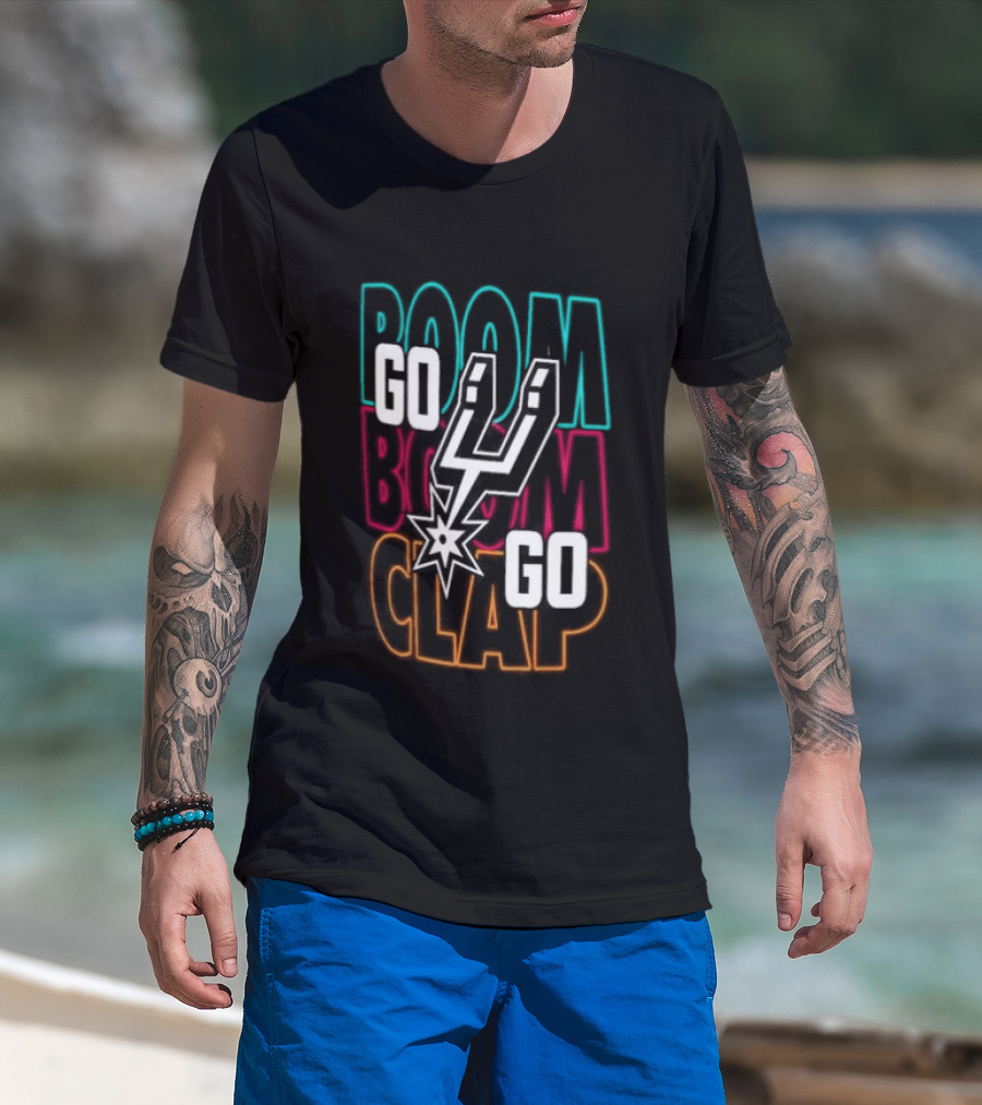 Go Spurs Boom Boom Clap Go Clap T-Shirt