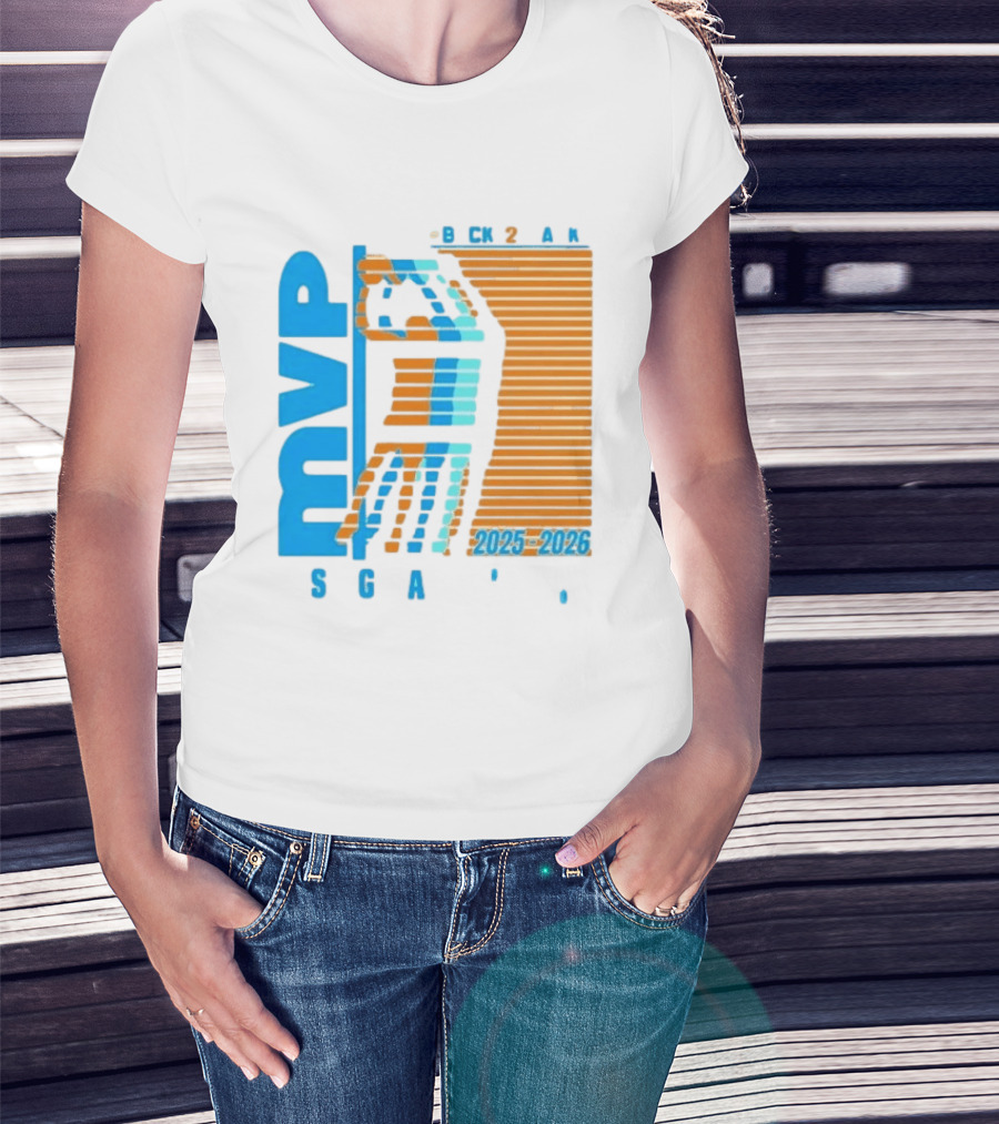 Shai Gilgeous Alexander Back 2 Back MVP 2025 2026 SGA T-Shirt
