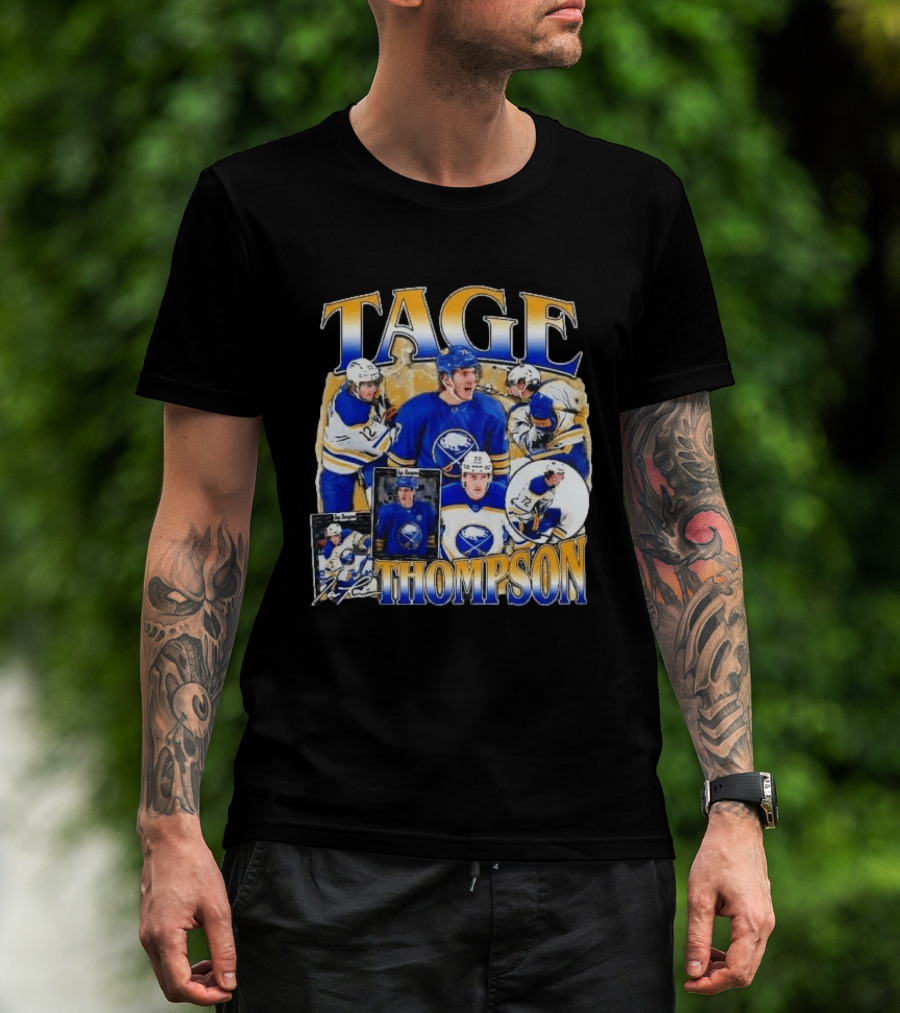 Tage Thompson Buffalo Sabres Hockey Collage T-Shirt