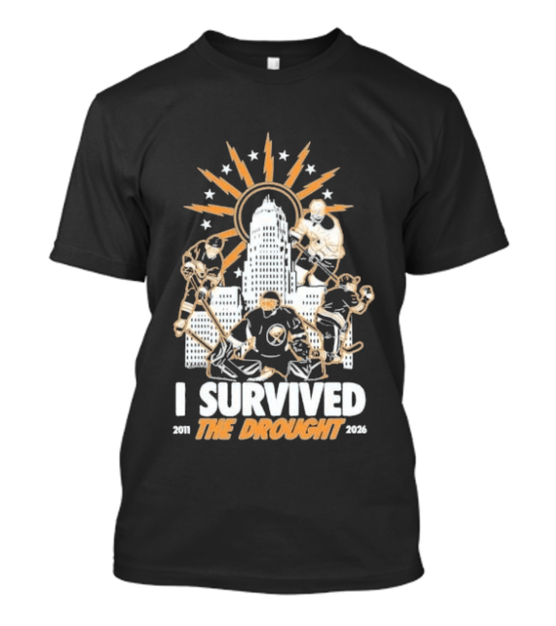 Buffalo Sabres I Survived The Drought 2011 2026 Iconic Hockey Celebration T-Shirt