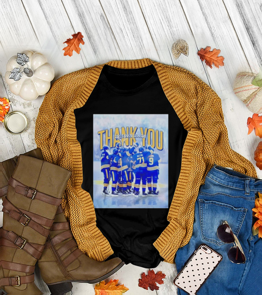 Buffalo Sabres Thank You 2025 2026 Season Players T-Shirt