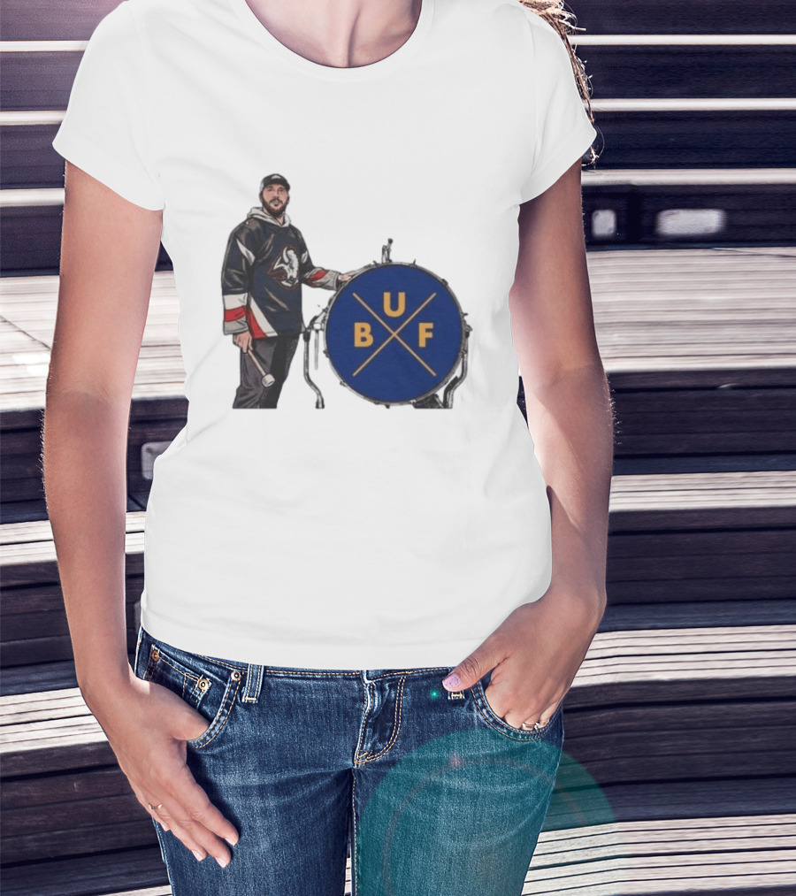 Buffalo Sabres Hockey Josh BUF Drum Team Spirit T-Shirt