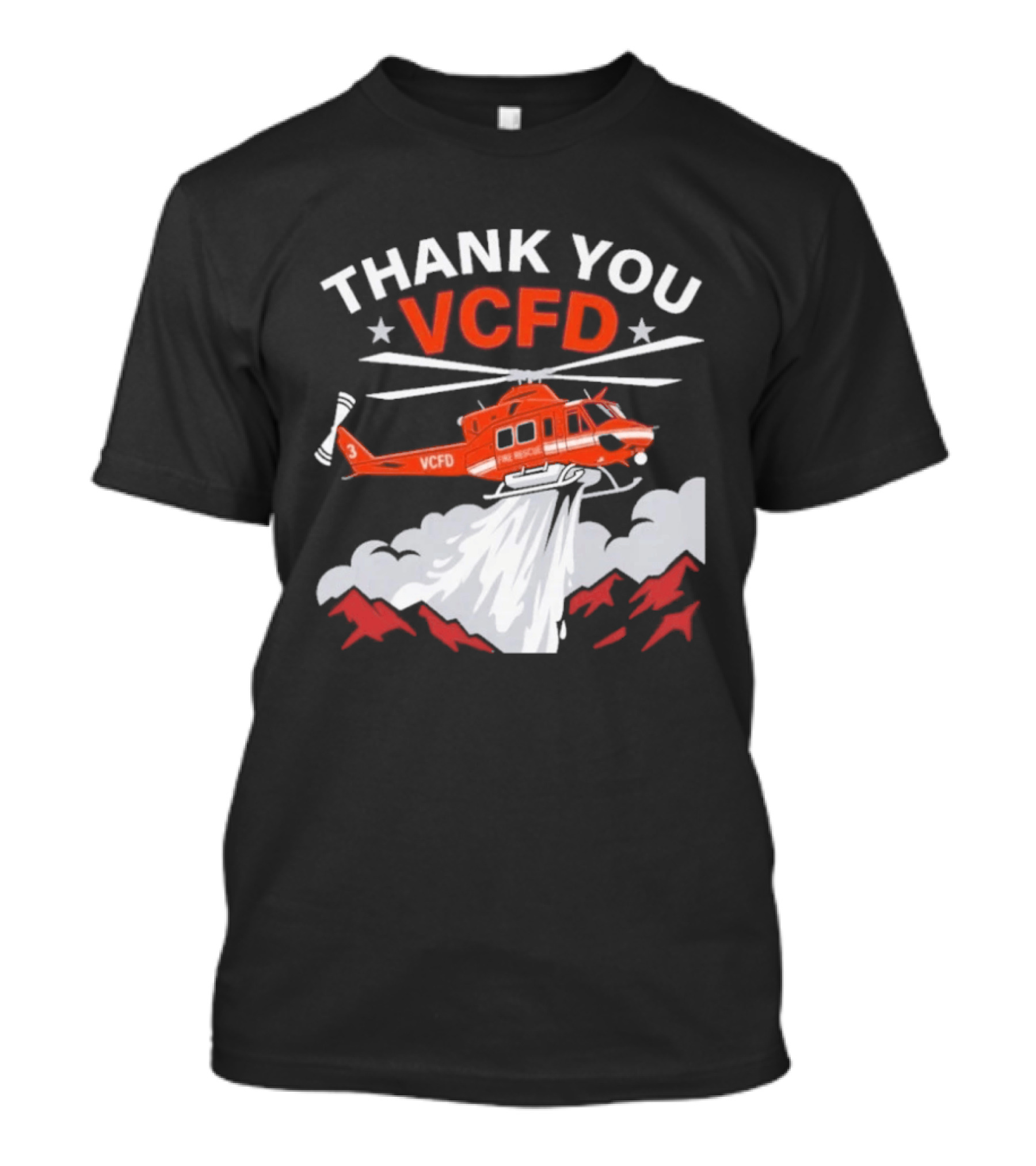 Thank You VCFD Helicopter Rescue T-Shirt