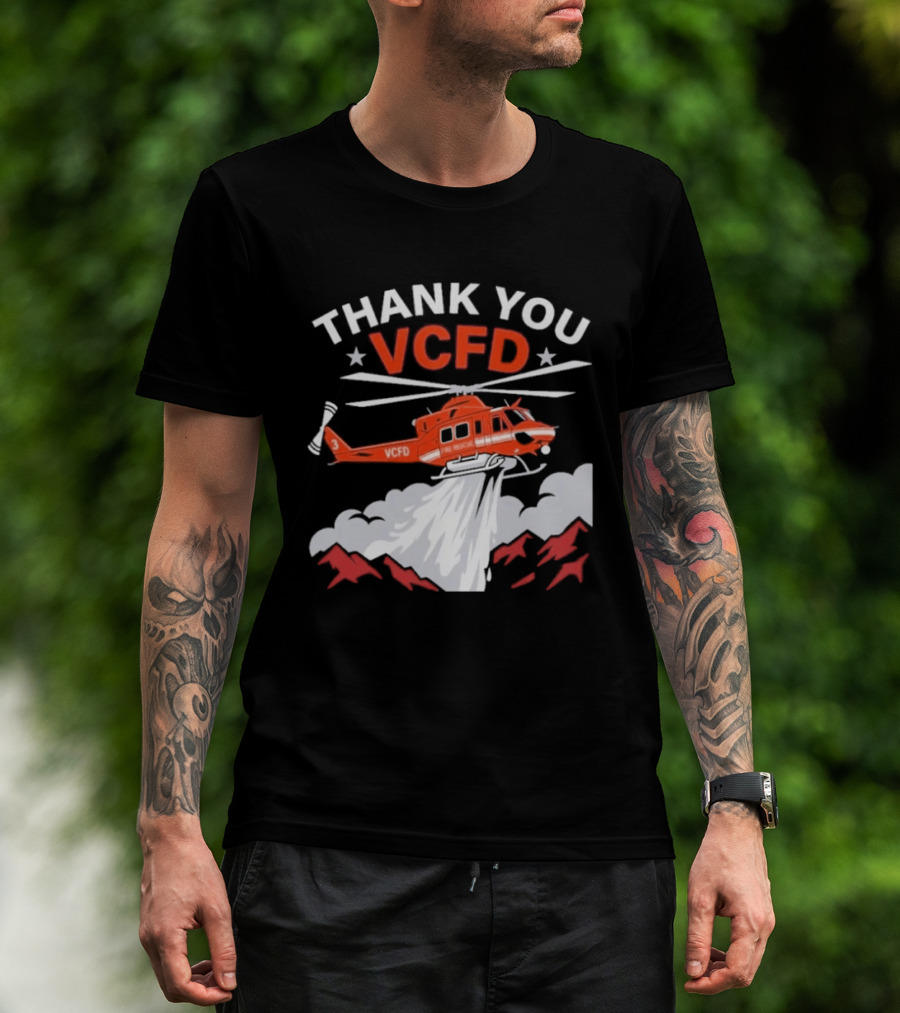 Thank You VCFD Helicopter Rescue T-Shirt
