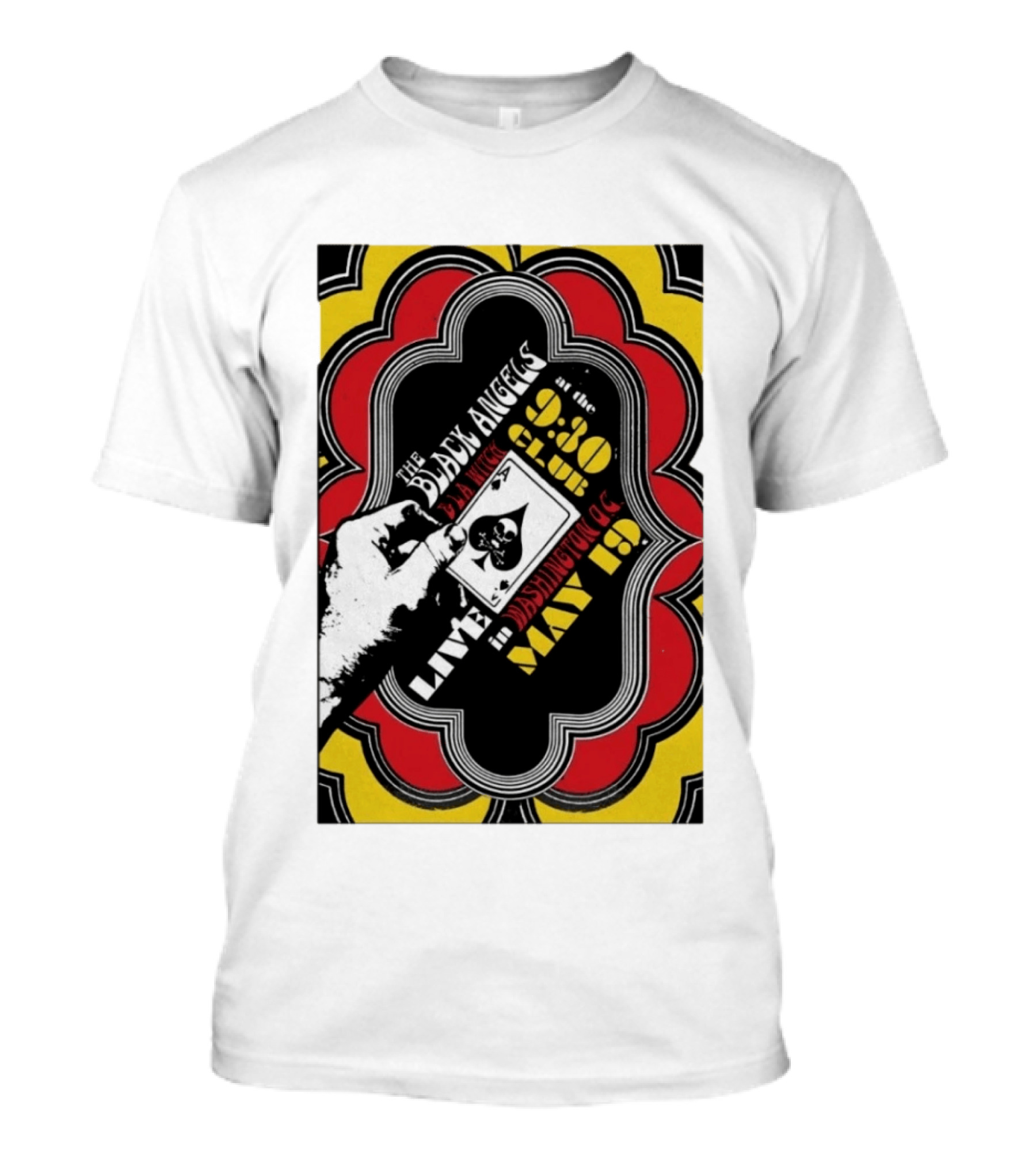 The Black Angels Live Washington D.C. May 19 Playing Card T-Shirt