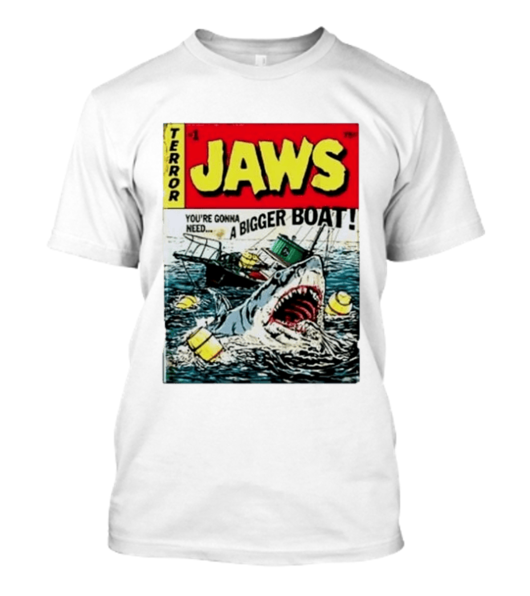 Terror Jaws Comic Cover You're Gonna Need A Bigger Boat T-Shirt