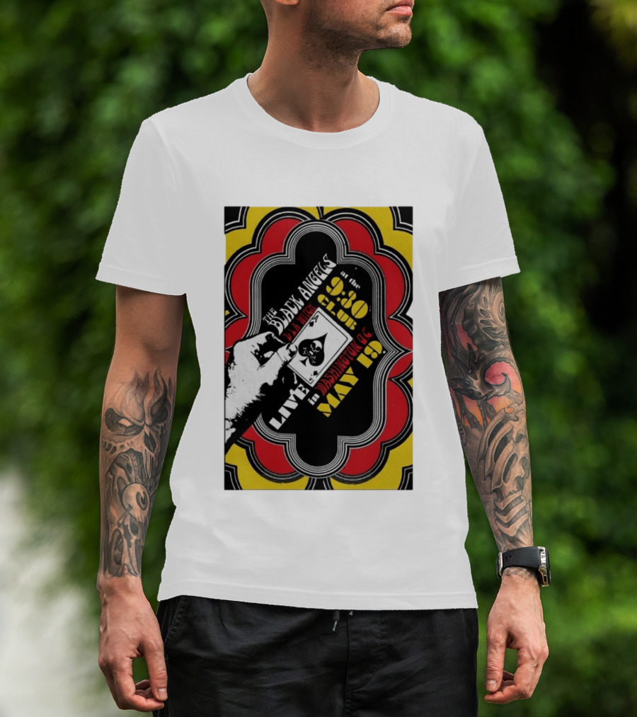 The Black Angels Live Washington DC May 19 2026 Playing Card T-Shirt