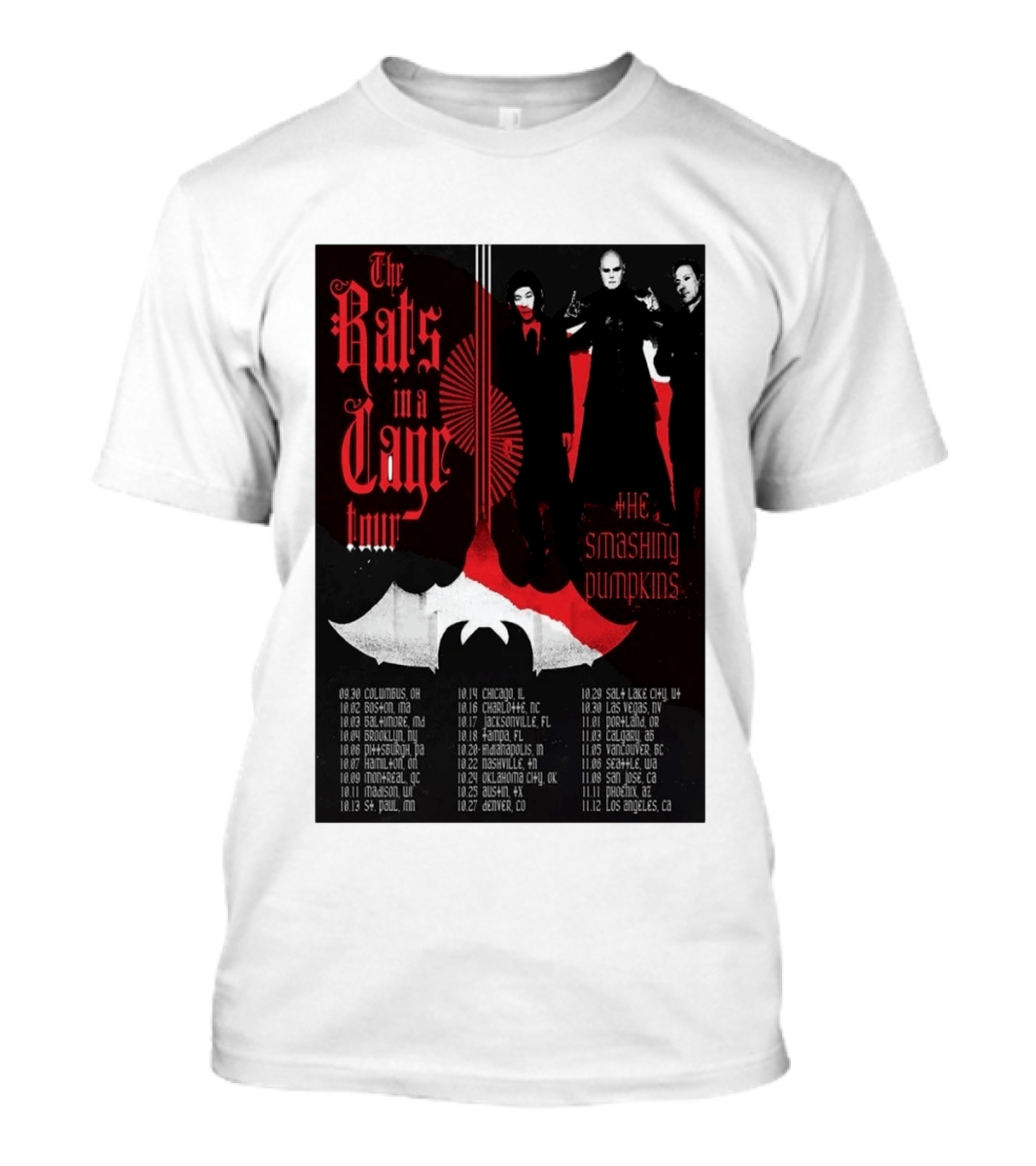 The Smashing Pumpkins Rats In A Cage Tour 2026 T-Shirt