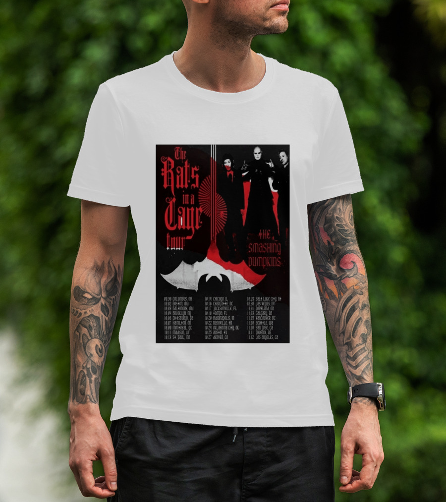 The Smashing Pumpkins Rats In A Cage Tour 2026 T-Shirt