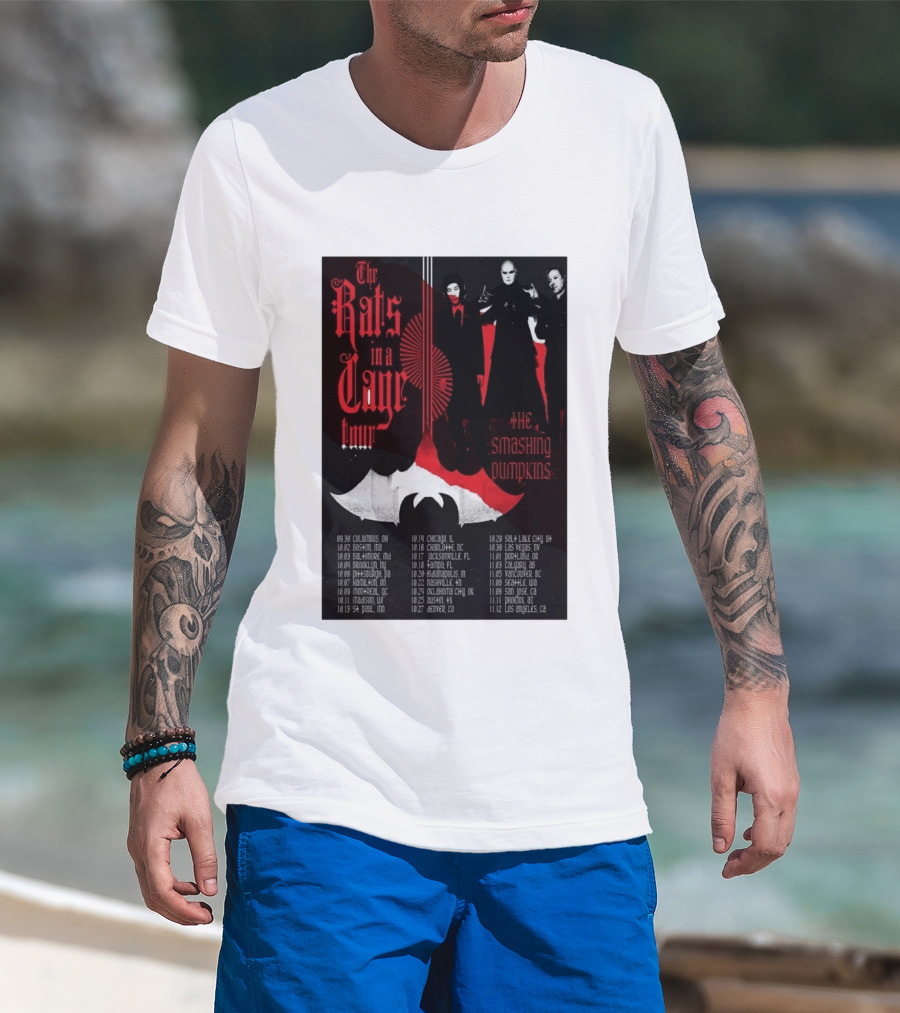 The Smashing Pumpkins Rats In A Cage Tour 2026 T-Shirt