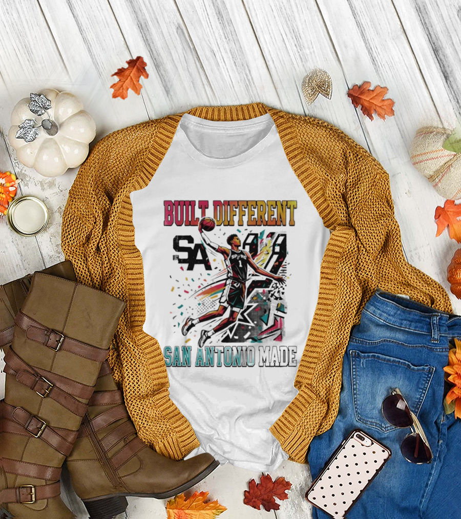 Built Different Victor Wembanyama San Antonio Made Spurs Basketball 2026 T-Shirt