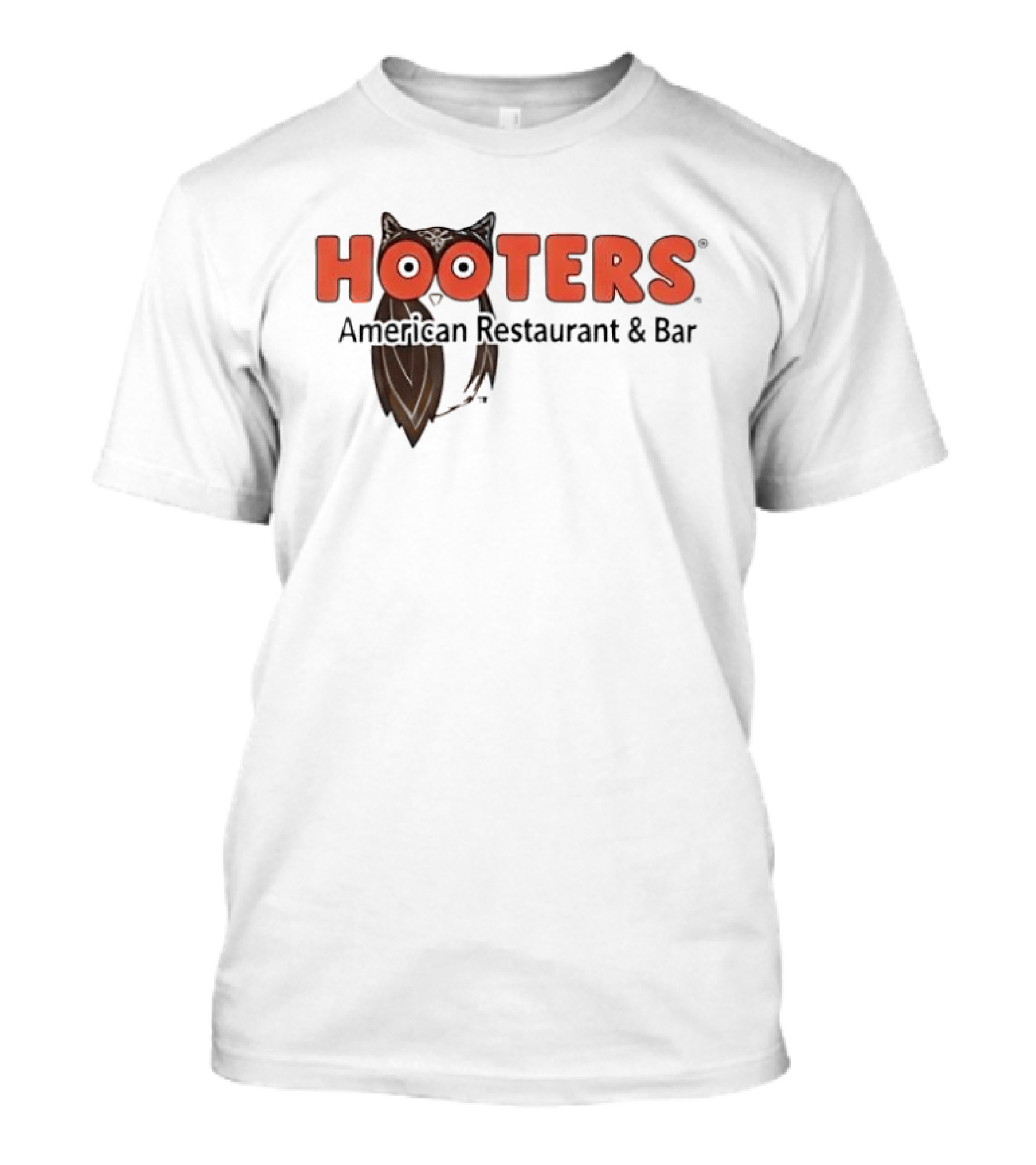 Hooters American Restaurant And Bar Owl Icon Trademark T-Shirt