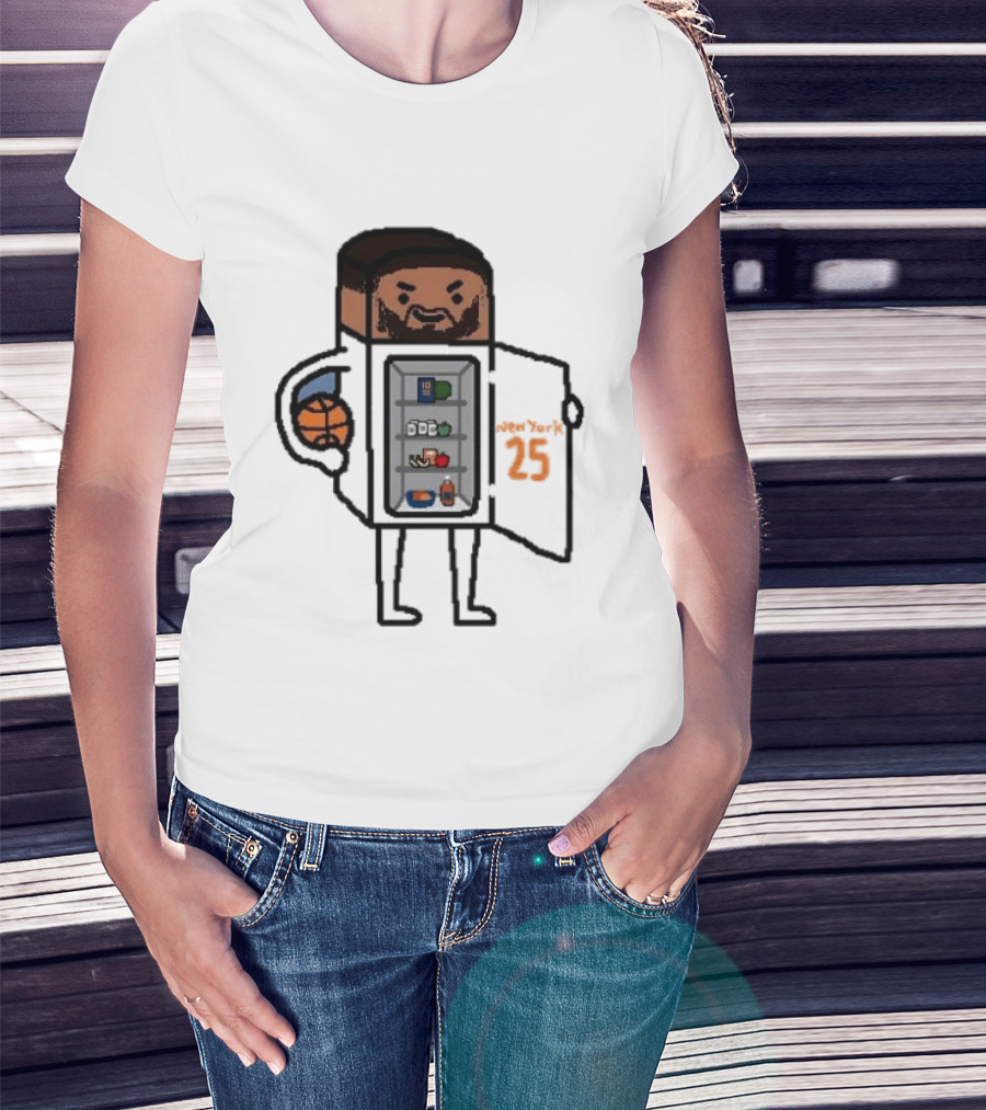 Mikal Bridges Fridge Doodle Knicks Basketball T-Shirt