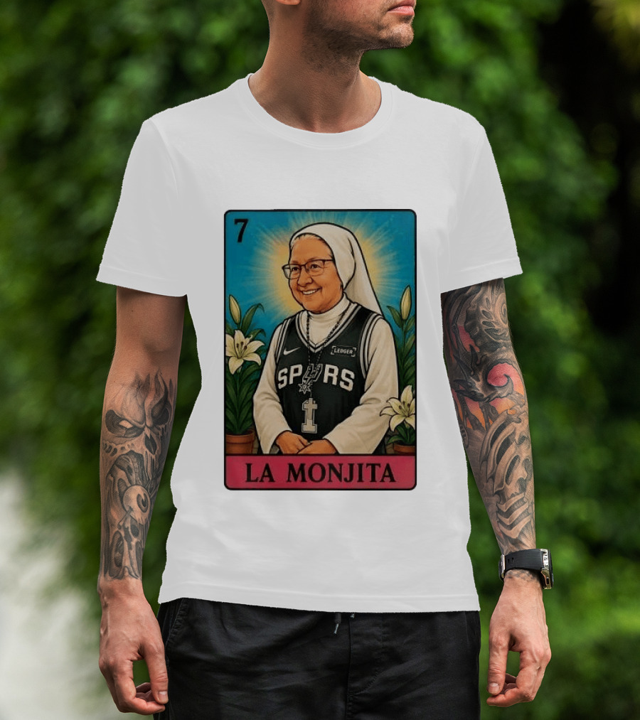 Salesian Sisters La Monjita Spurs Basketball Legend T-Shirt