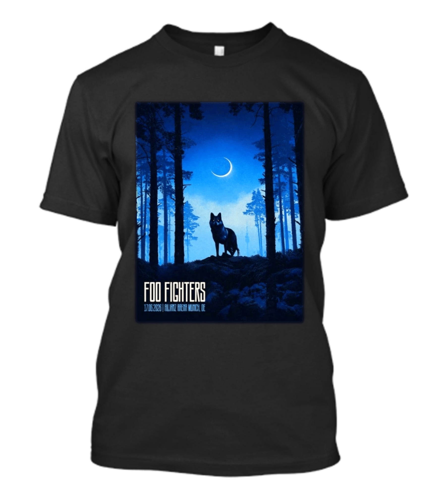 Foo Fighters 17 June 2026 Allianz Arena Munich Germany The Wolf T-Shirt
