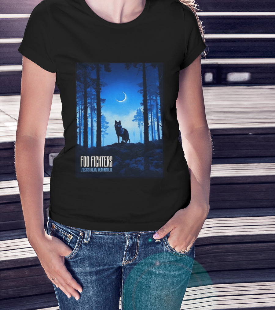 Foo Fighters 17 June 2026 Allianz Arena Munich Germany The Wolf T-Shirt