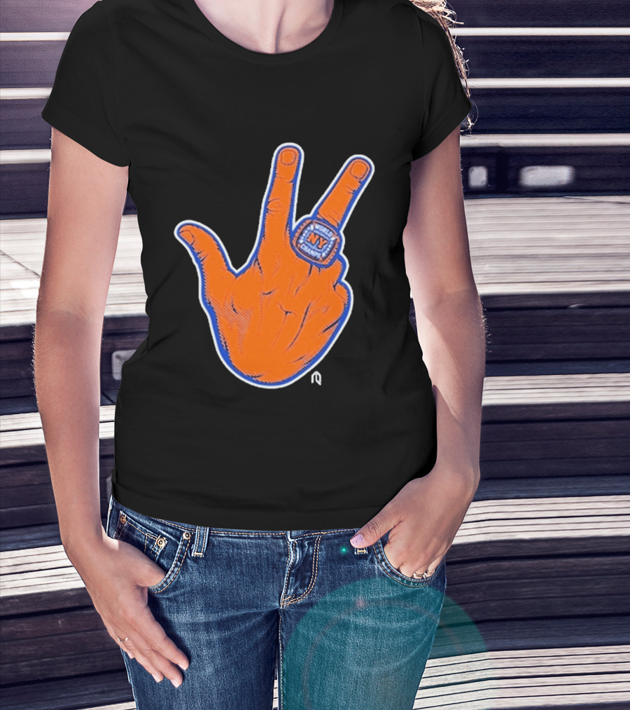 World Champion NY Ring Finger Gesture T-Shirt
