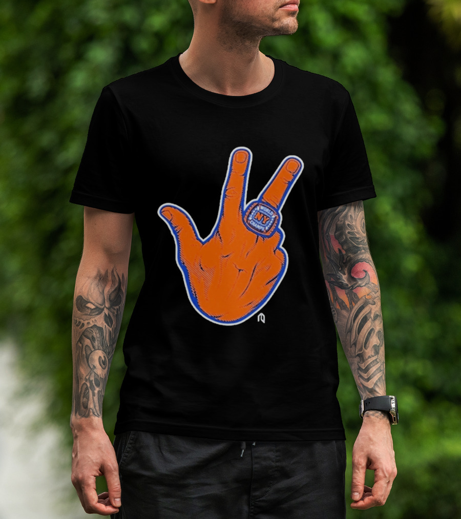 World Champion NY Ring Finger Gesture T-Shirt