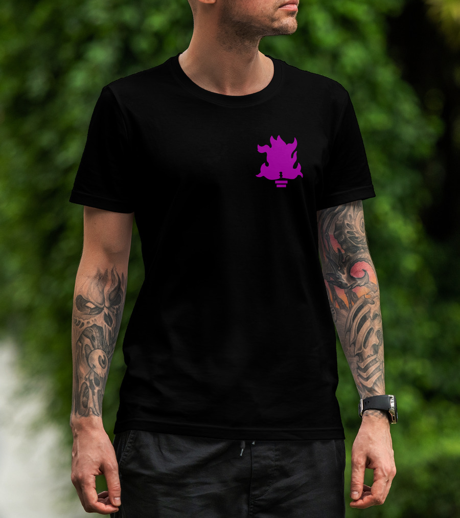 Lil Grian Purple Torch Flame Pixel T-Shirt