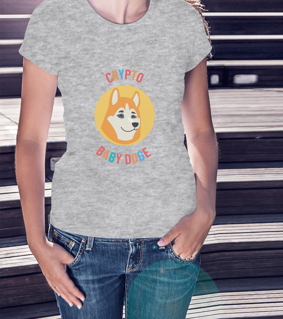 Crypto Baby Doge Iconic Circle T-Shirt