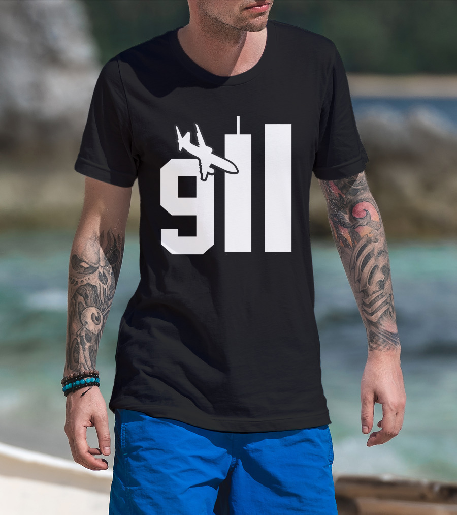 Patriotic 911 Patriot Day Memorial Twin Towers T-Shirt