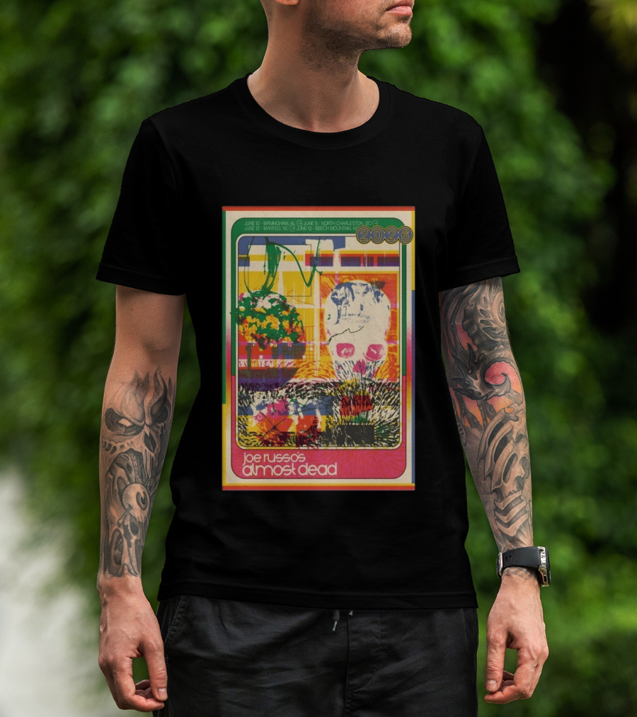 Joe Russo's Almost Dead 2026 Birmingham AL North Charleston SC Manteo NC Beech Mountain Tour T-Shirt