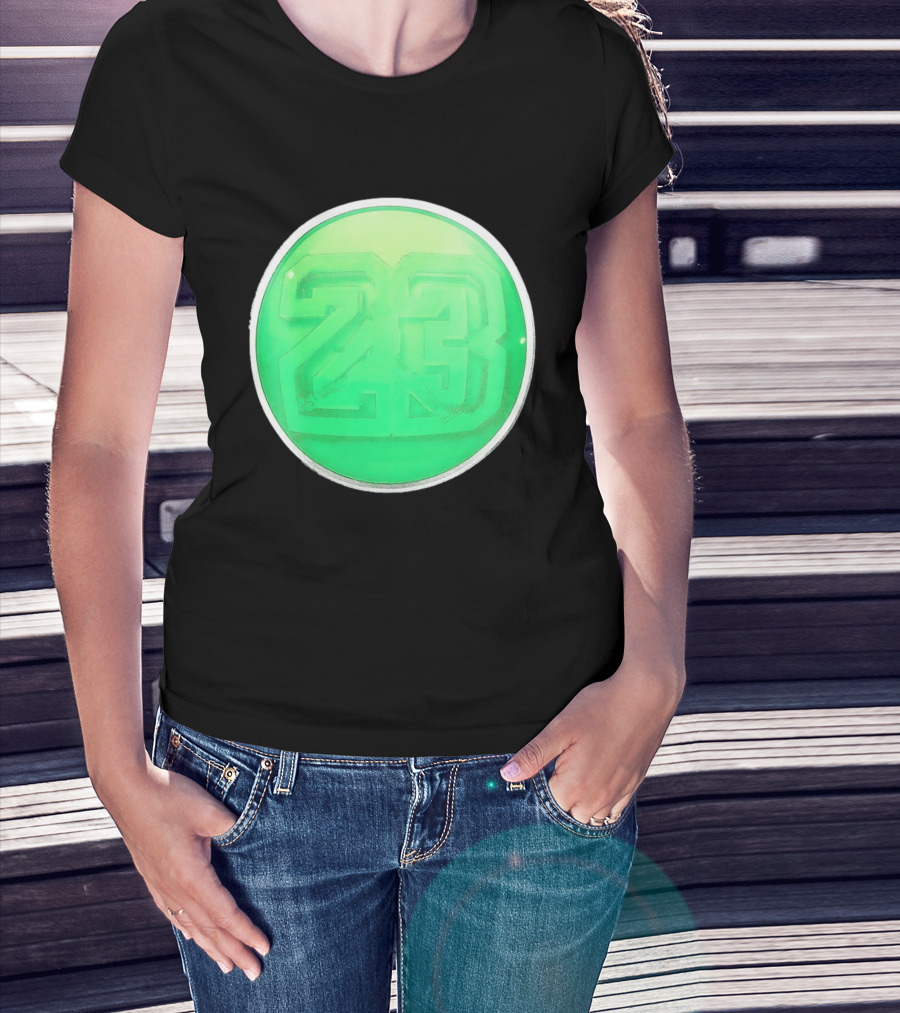 Michael Jordan 23 Green Basketball T-Shirt