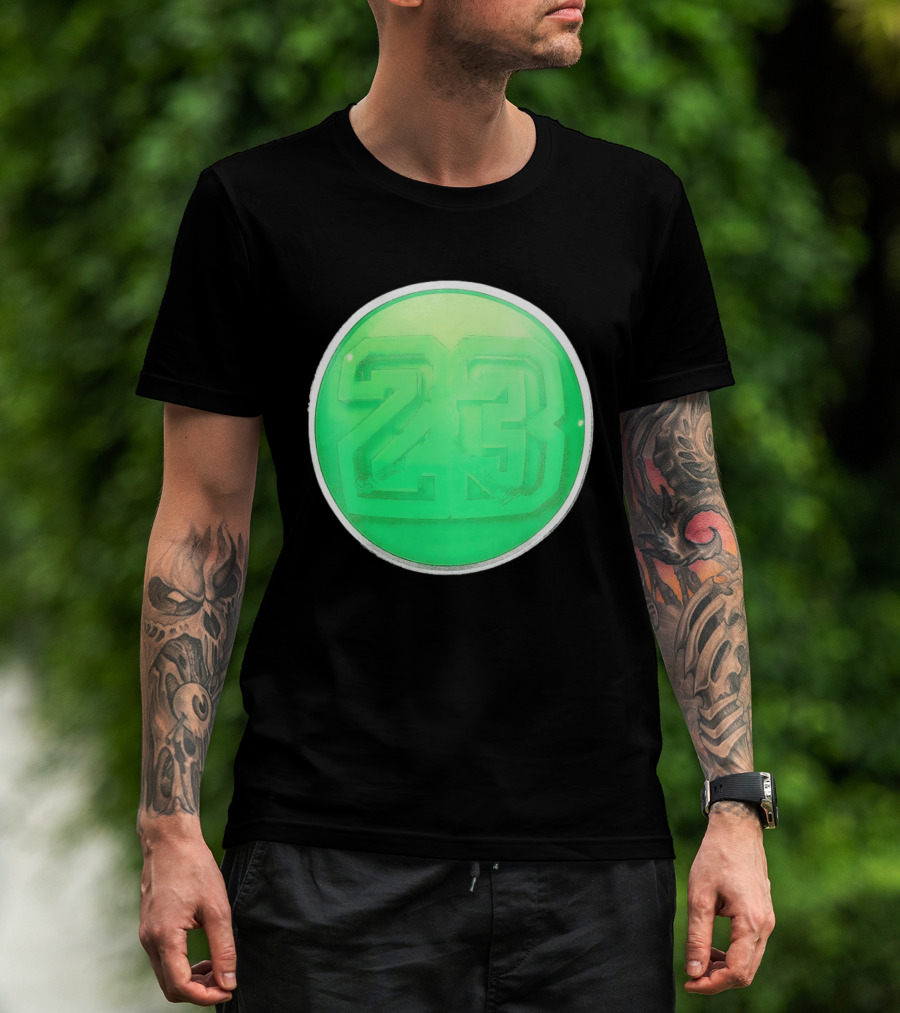 Michael Jordan 23 Green Basketball T-Shirt