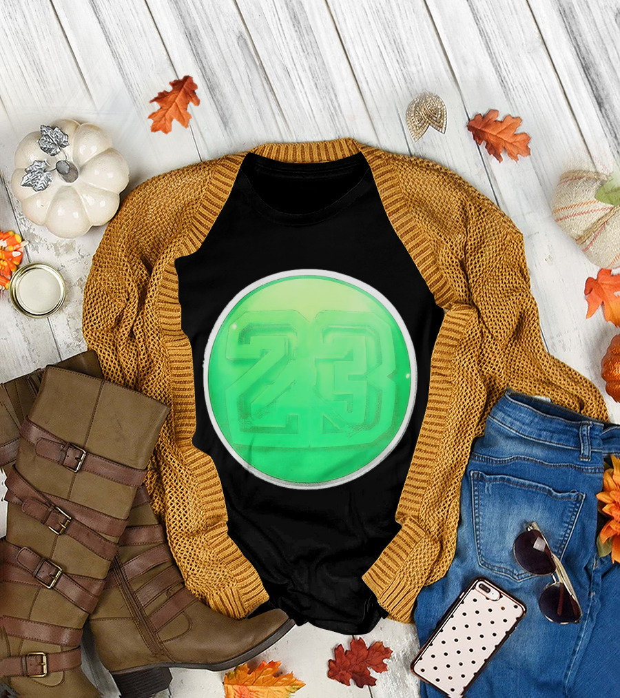 Michael Jordan 23 Green Basketball T-Shirt