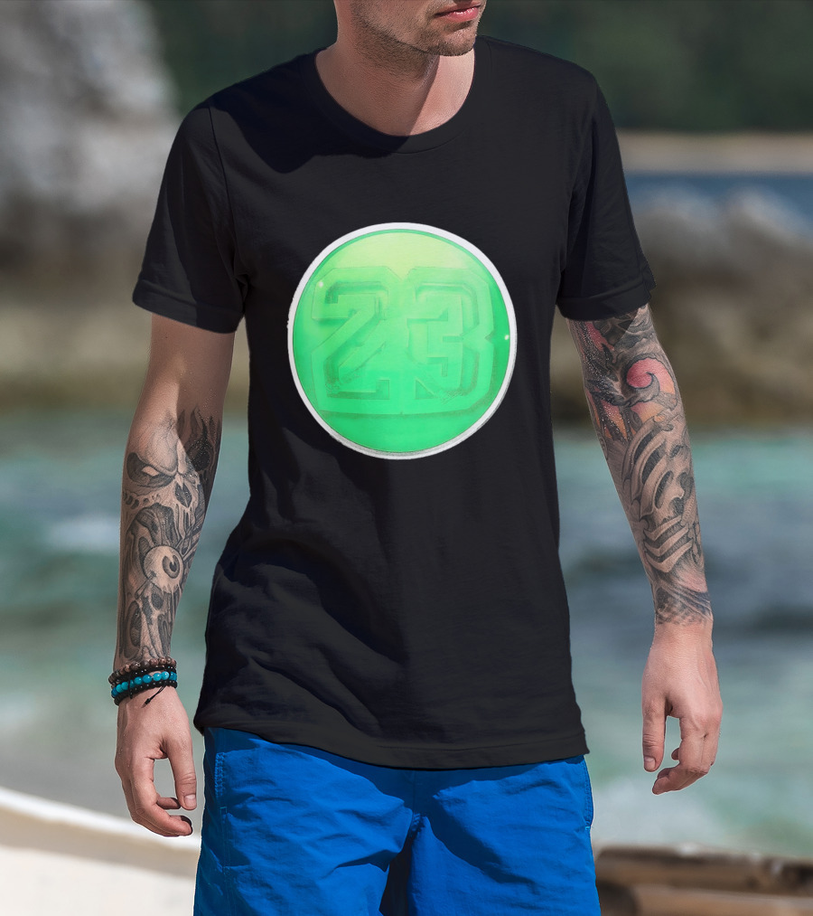 Michael Jordan 23 Green Basketball T-Shirt