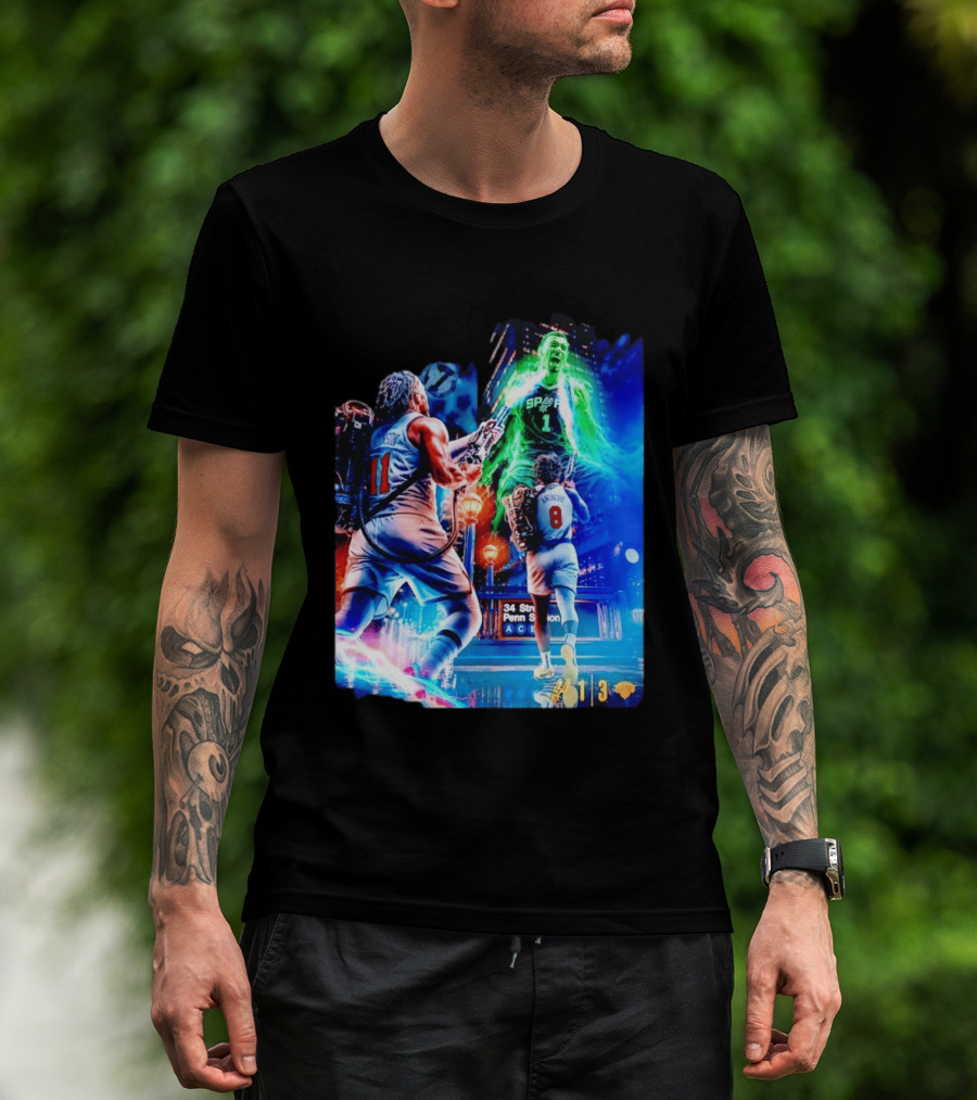 OG Anunoby 33 PTS 4 REB 7 3PM Knicks Comeback Vs Spurs At 34 Street Penn Station T-Shirt