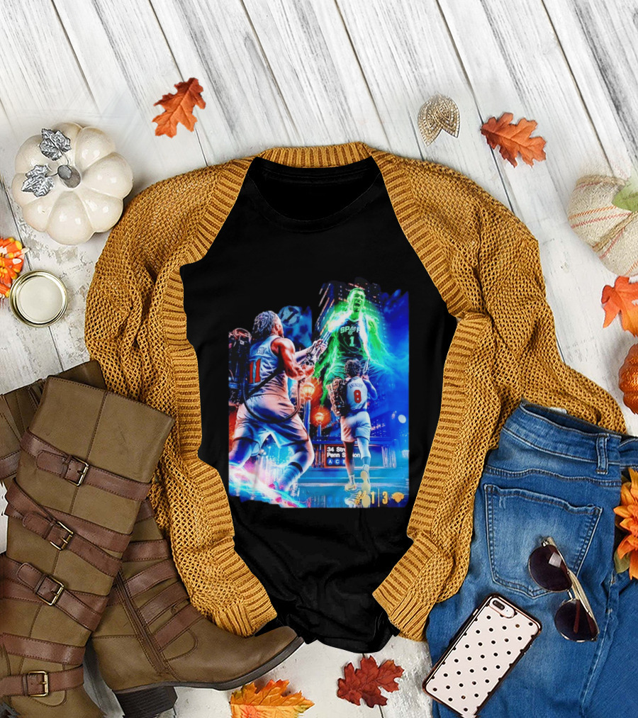 OG Anunoby 33 PTS 4 REB 7 3PM Knicks Comeback vs Spurs at 34 Street Penn Station T-Shirt