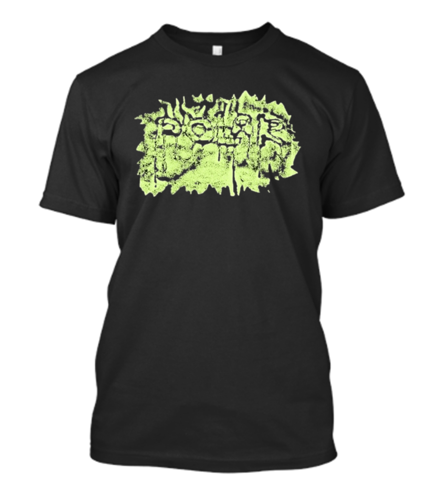 Polar Skate Co Wrinkle Lime Green Distressed T-Shirt