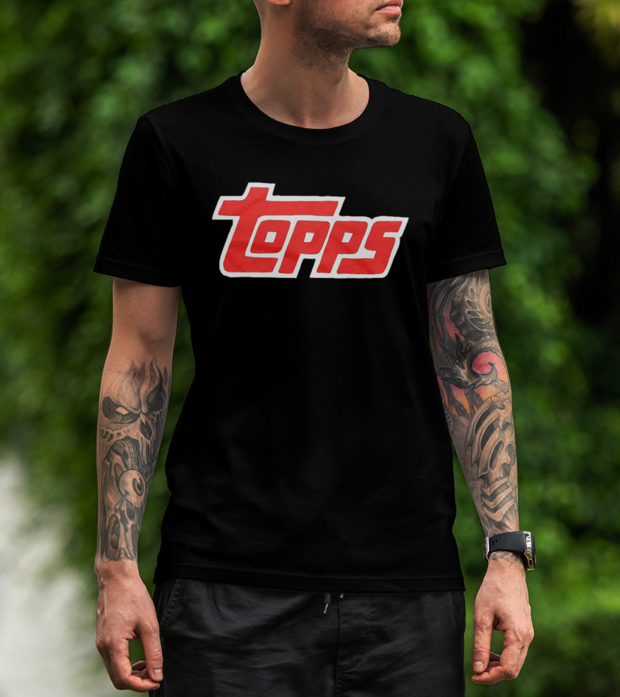 Topps Baseball Card Company Retro Red T-Shirt