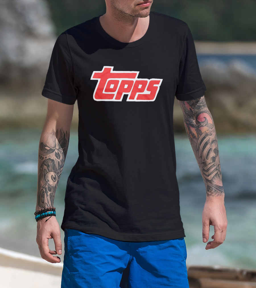 Topps Baseball Card Company Retro Red T-Shirt