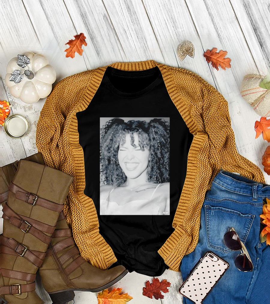 AEW Willow Nightingale Smile Black and White T-Shirt