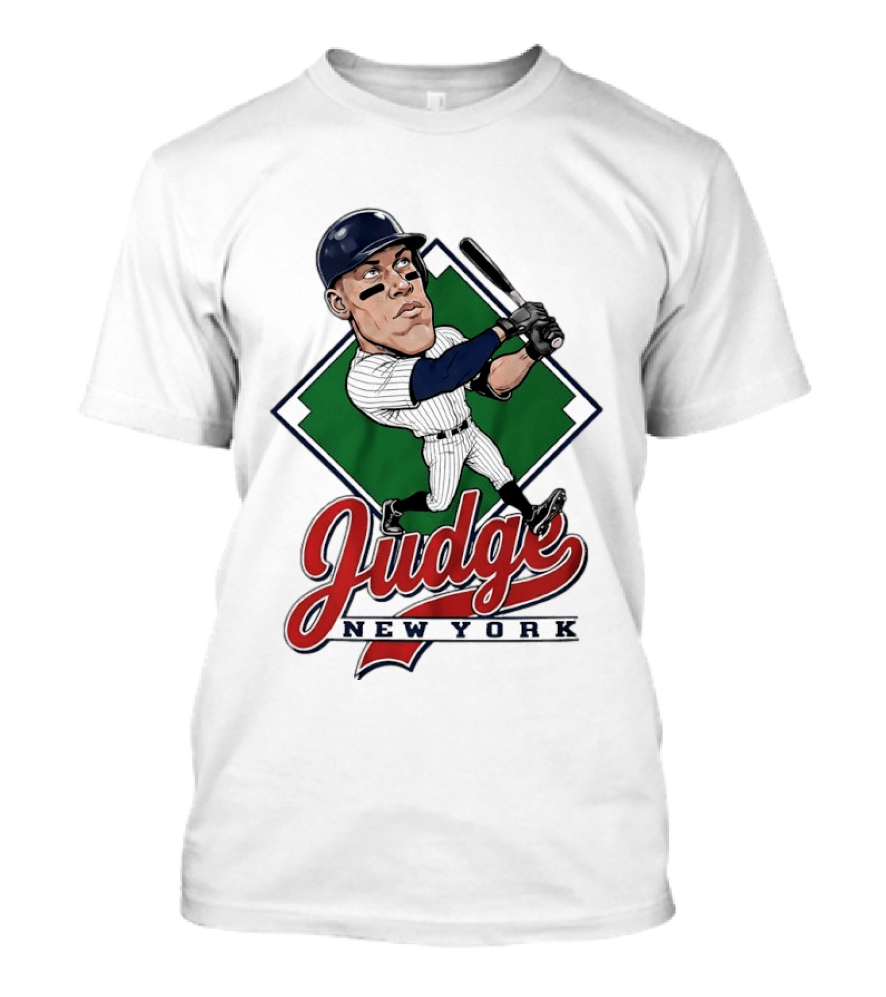 Judge New York Yankees Slugger Caricature Swing T-Shirt