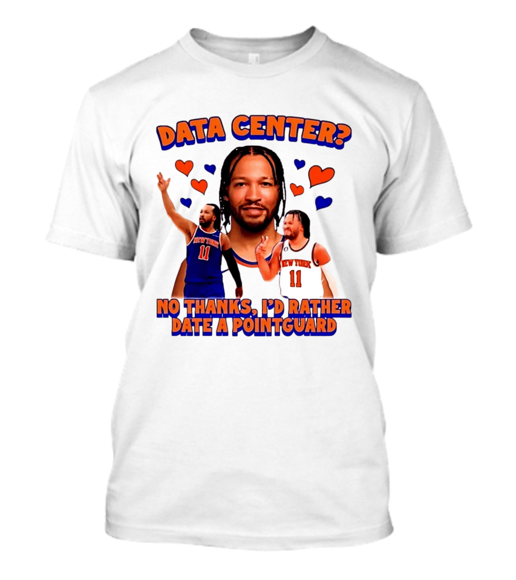 No Thanks I'd Rather Date A Point Guard Jalen Brunson Data Center T-Shirt