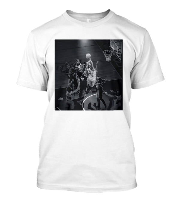 Jalen Brunson Karl Anthony Towns New York Knicks Vs San Antonio Spurs NBA Basketball Action T-Shirt