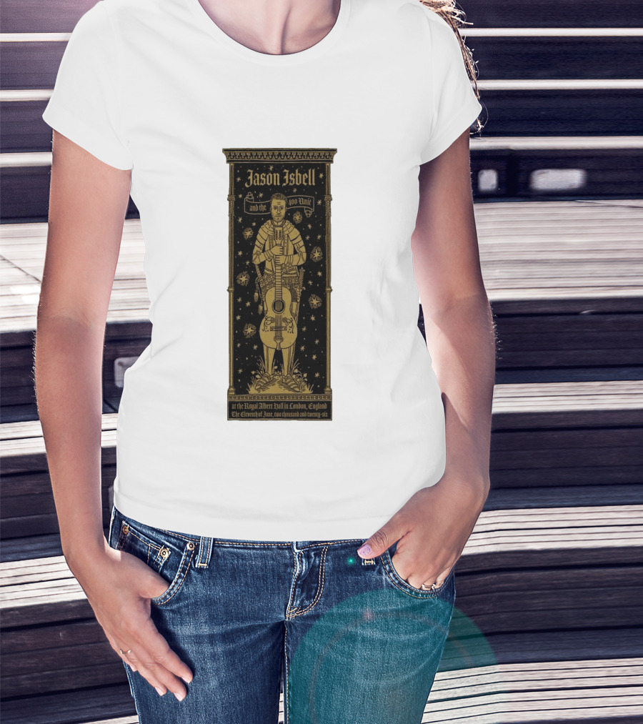 Jason Isbell And The 400 Unit Royal Albert Hall London 11th June 2026 Stars And Guitar T-Shirt