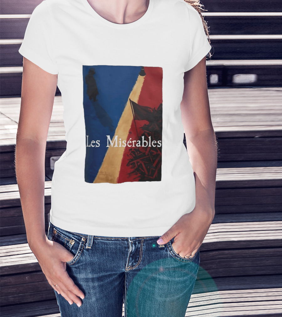 Les Misérables Barricade Tricolor Shadow And Flag Scenery T-Shirt