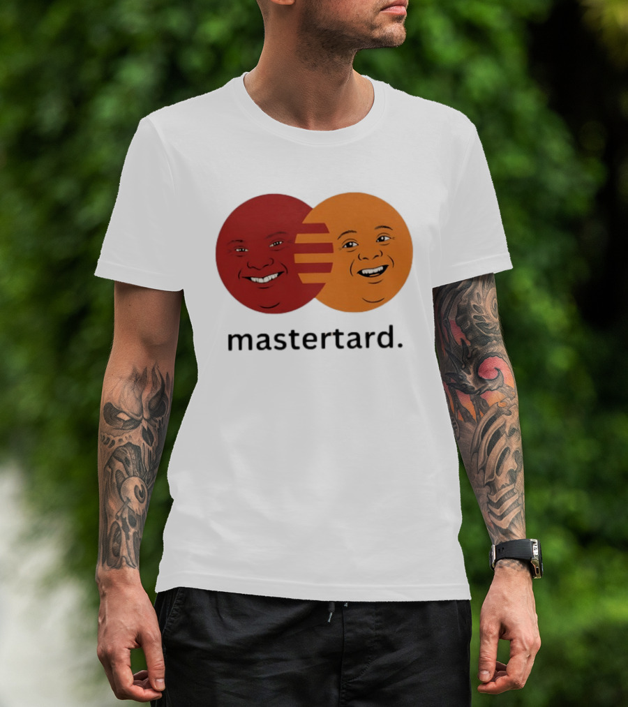 Mastertard Meme Funny Smile Parody Circles T-Shirt
