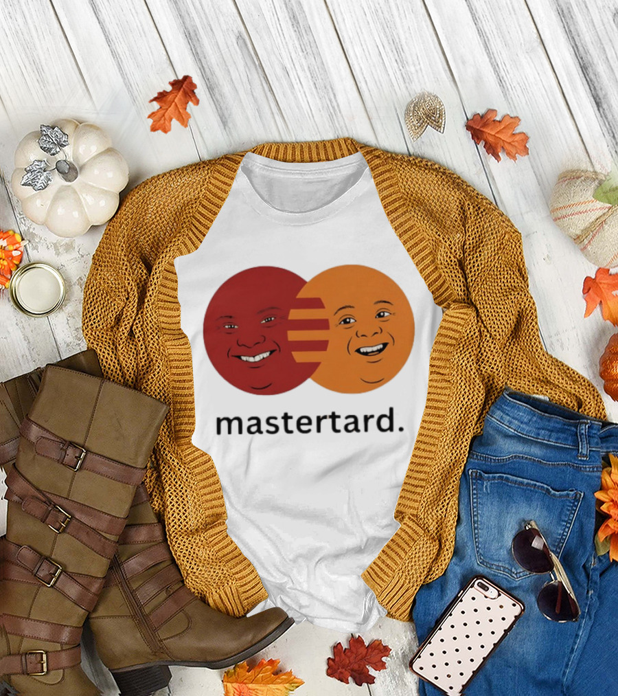 Mastertard Meme Funny Smile Parody Circles T-Shirt