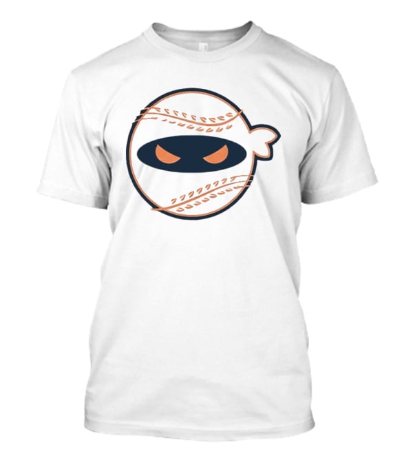 Pitching Ninja Baseball Icon Wisco T-Shirt